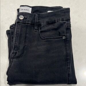 Frame Denim Black Le Mini Boot Jeans